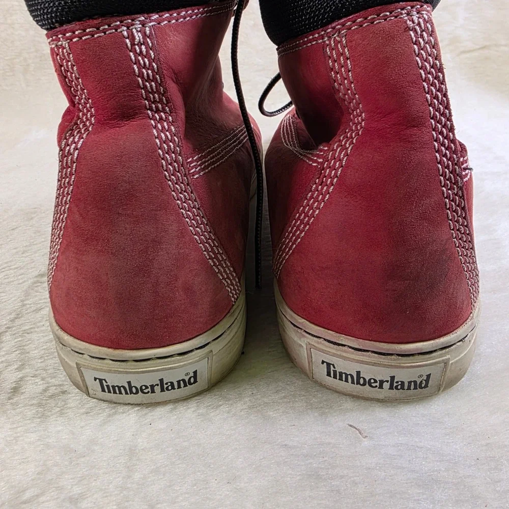 Timberland earthkeepers 2.0 Cupsole Chukka Red Nubuck Sneakers Mens 9.5 Worn